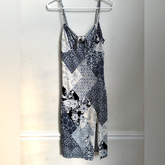 honey & sparkles Paisley patchwork midi dress size Small - Picture 1 of 3